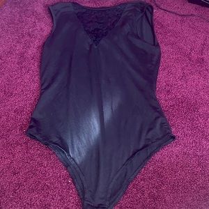 Black lace bodysuit